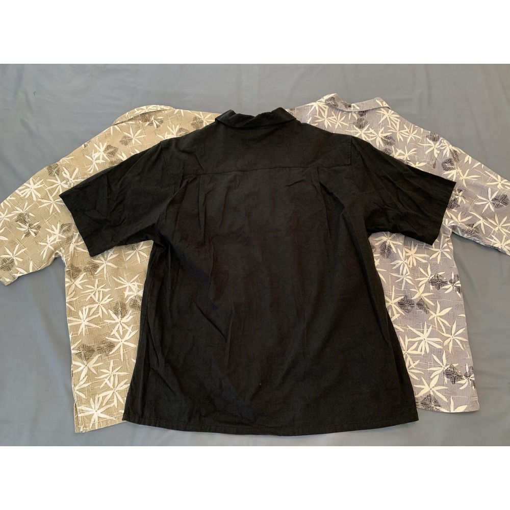 OP Shirt Lot 3 Mens Large Multicolor Hawaiian Short Sleeve Button Front Casual - Picture 11 of 12